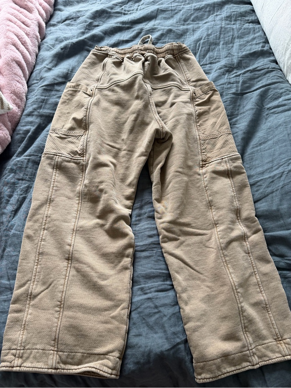 We The Free Olive-Tan Boyfriend Cargo Jeans - Picture 6 of 9